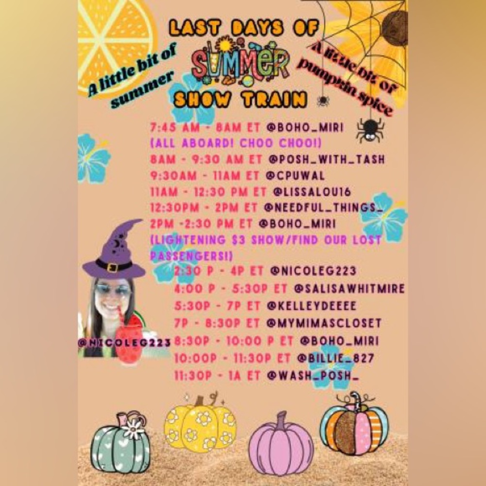 Nicole is Live! Last Days of Summer Train 8/18